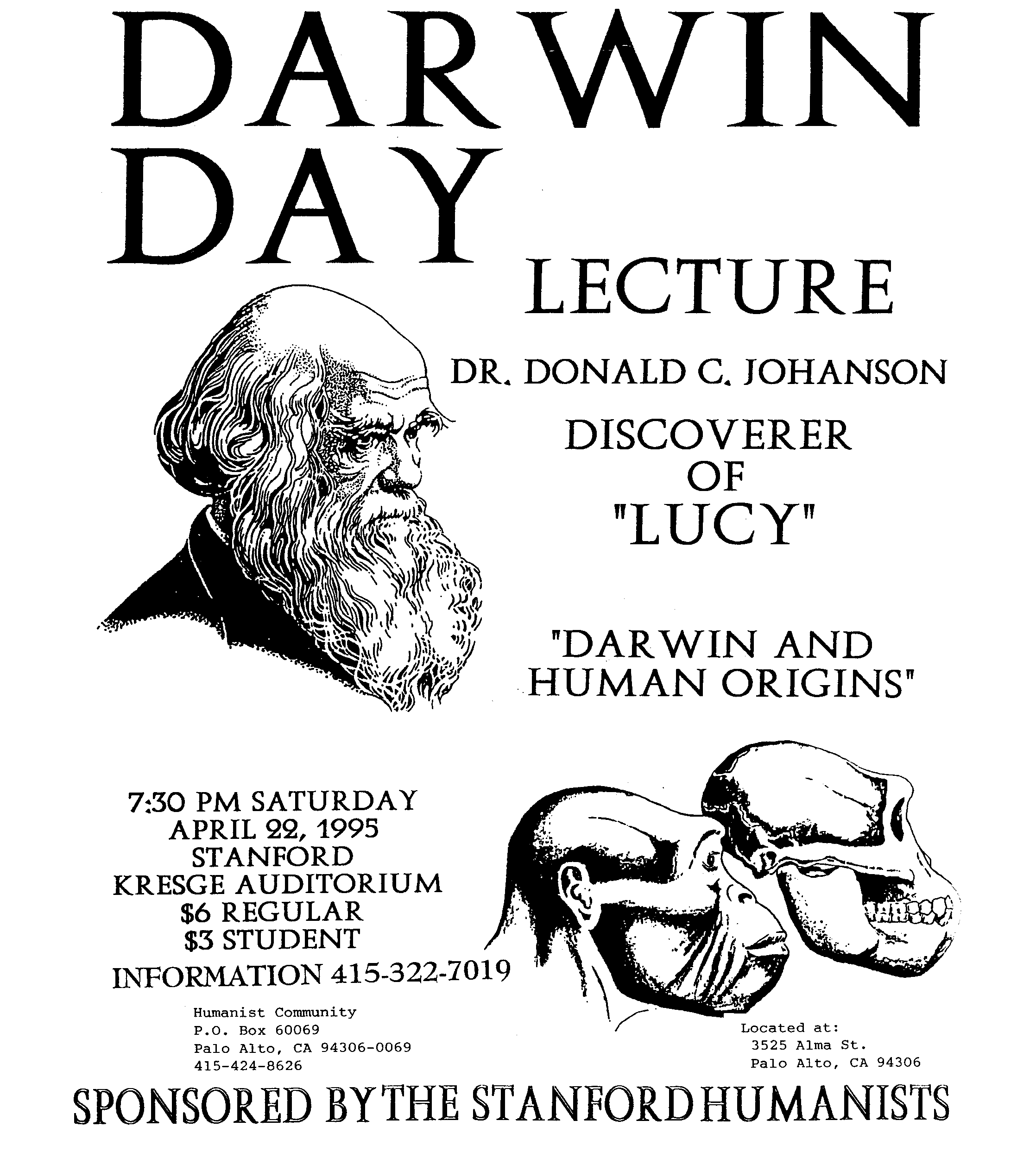 Poster from Darwin Day 1995